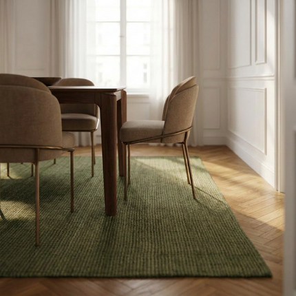 Handgeweven Jute Vloerkleed Rosalie - Groen