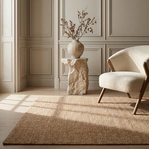 Handgeweven Jute Vloerkleed Rosalie - Naturel