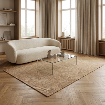 Handgeweven Jute Vloerkleed Rosalie - Naturel