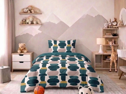 Kids Easy Dekbed Zonder Overtrek - Stacking Stones