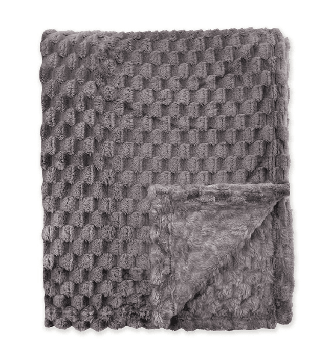 Bedsprei Fluffy Dots - Antraciet