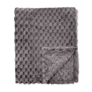Bedsprei Fluffy Dots - Antraciet