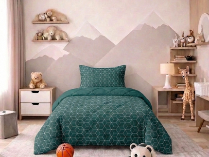 Kids Easy Dekbed Zonder Overtrek - Endless Hexagons