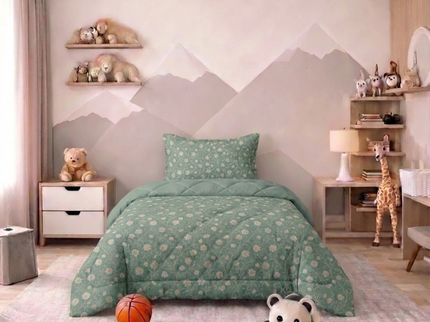 Kids Easy Dekbed Zonder Overtrek - Traditional Flower