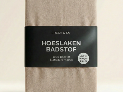Hoeslaken - Badstof - Crème