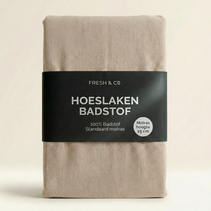 Hoeslaken - Badstof - Crème