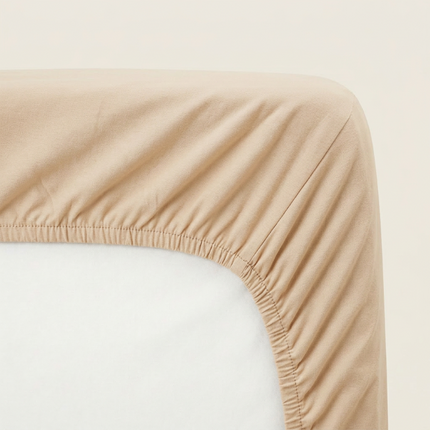 Hoeslaken - Katoen Jersey Stretch - Extra Hoog - Crème