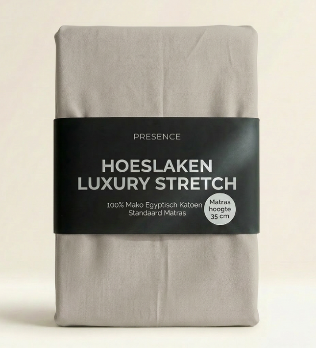 Hoeslaken - Mako Jersey Katoen - Crème