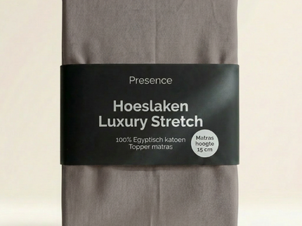 Topper Hoeslaken - Egyptisch Katoen Jersey Stretch - Taupe