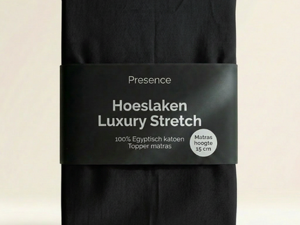 Topper Hoeslaken - Egyptisch Katoen Jersey Stretch - Antraciet
