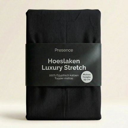 Topper Hoeslaken - Egyptisch Katoen Jersey Stretch - Antraciet