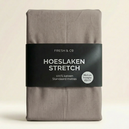 Hoeslaken - Katoen Jersey Stretch - Taupe