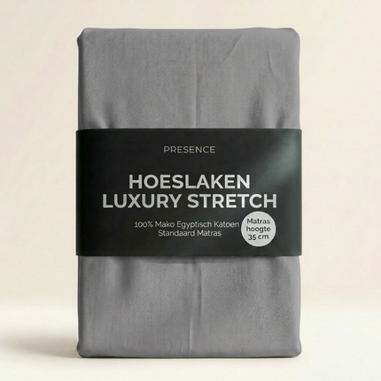 Hoeslaken - Mako Jersey Katoen - Grijs