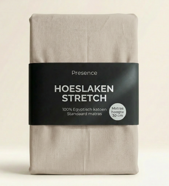 Hoeslaken - Egyptisch Katoen Jersey Stretch - Crème