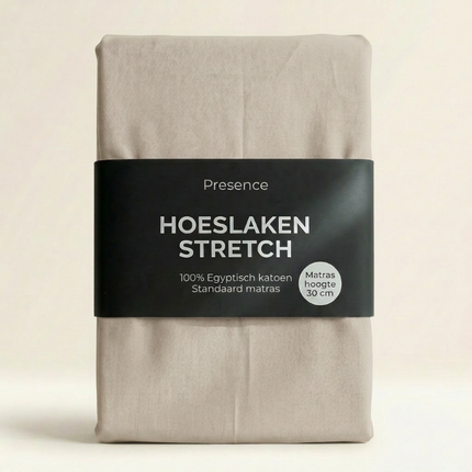 Hoeslaken - Egyptisch Katoen Jersey Stretch - Crème