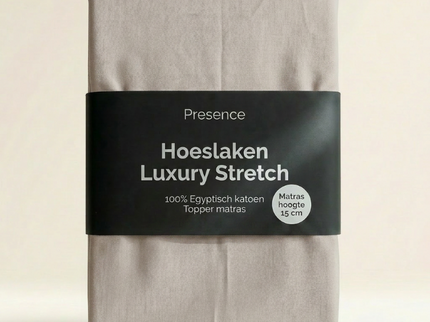 Topper Hoeslaken - Egyptisch Katoen Jersey Stretch - Crème