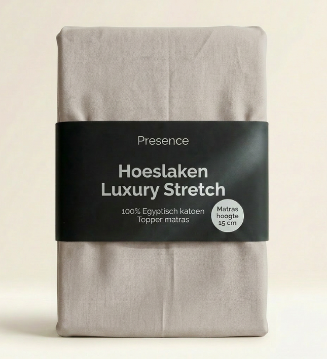Topper Hoeslaken - Egyptisch Katoen Jersey Stretch - Crème