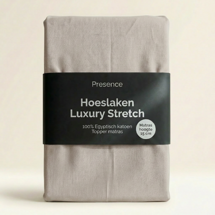 Topper Hoeslaken - Egyptisch Katoen Jersey Stretch - Crème