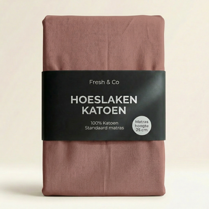 Hoeslaken -  Katoen - Terra