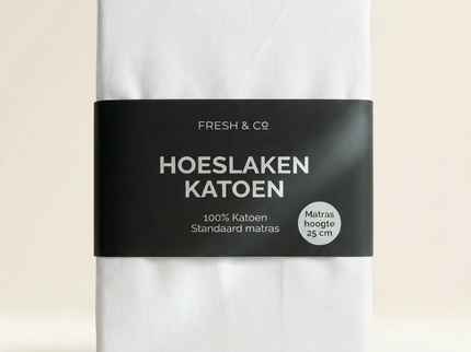 Hoeslaken - Katoen - Wit