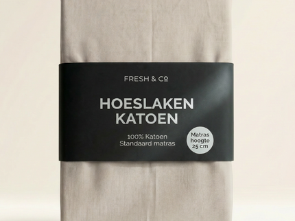 Hoeslaken Verkoelend - Katoen - Crème