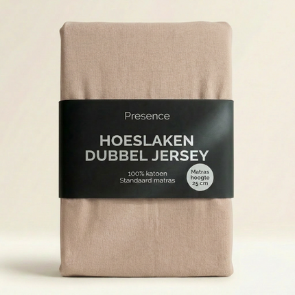 Hoeslaken - Katoen Dubbel Jersey - Crème