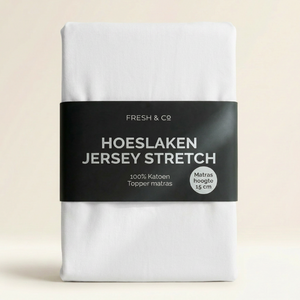 Topper Hoeslaken - Katoen Jersey Stretch - Wit