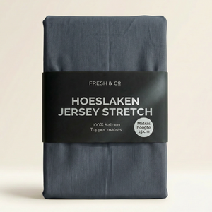 Topper Hoeslaken - Katoen Jersey Stretch - Navy