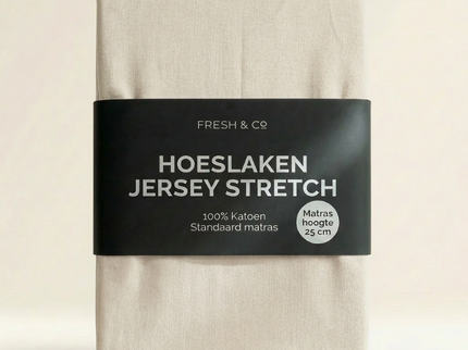 Hoeslaken - Katoen Jersey Stretch - Crème