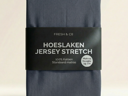 Hoeslaken - Katoen Jersey Stretch - Navy
