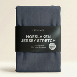 Hoeslaken - Katoen Jersey Stretch - Navy