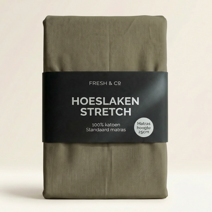 Hoeslaken - Katoen Jersey Stretch - Truffel