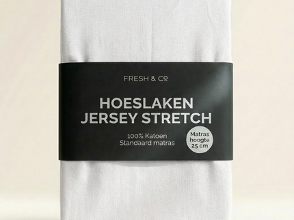 Hoeslaken - Katoen Jersey Stretch - Wit