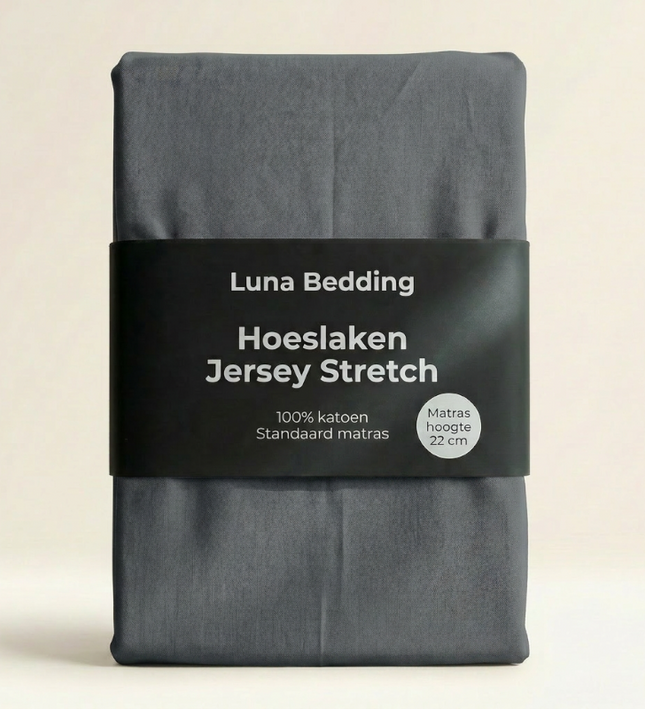 Hoeslaken - Jersey Stretch - Antraciet