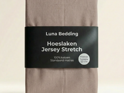 Hoeslaken - Jersey Stretch - Taupe