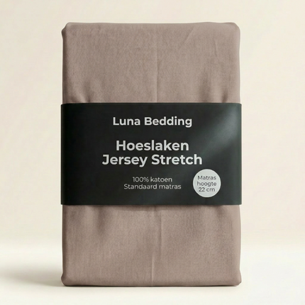 Hoeslaken - Jersey Stretch - Taupe