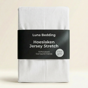Hoeslaken - Jersey Stretch - Wit