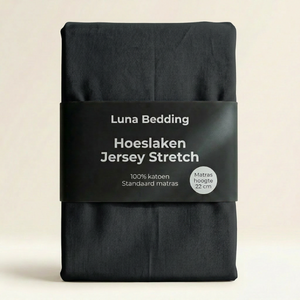 Hoeslaken - Jersey Stretch - Zwart