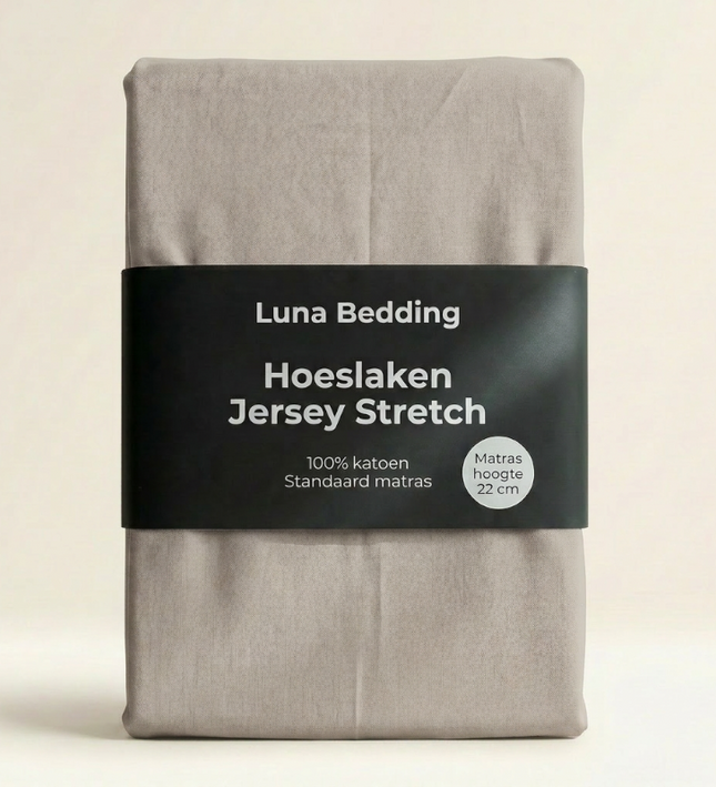 Hoeslaken - Jersey Stretch - Crème