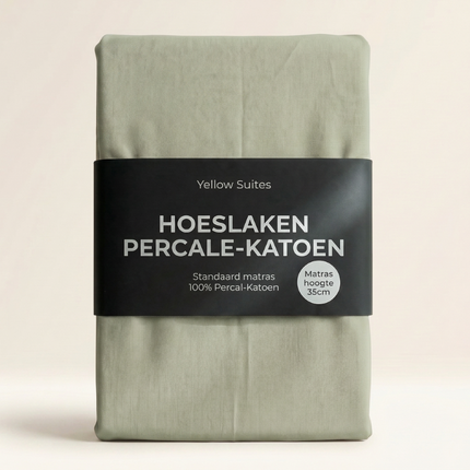 Hoeslaken Percale-Katoen