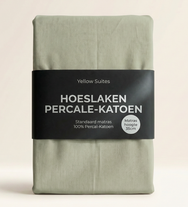 Hoeslaken Percale-Katoen