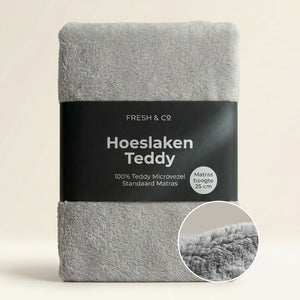 Hoeslaken Teddy - Lichtgrijs