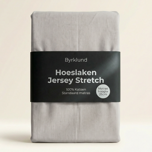 Hoeslaken Katoen - Jersey Stretch - Off White