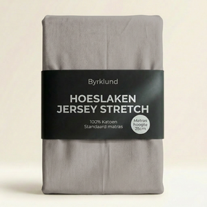 Hoeslaken Katoen - Jersey Stretch - Taupe