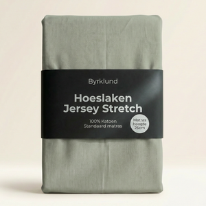 Hoeslaken Katoen - Jersey Stretch - Groen
