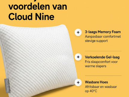 Hoofdkussen - 3-laags Memory Foam