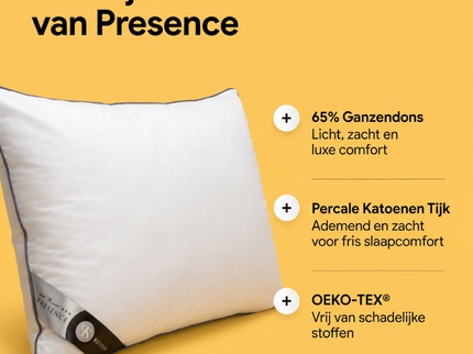 Hoofdkussen Dons - 65% Ganzendons