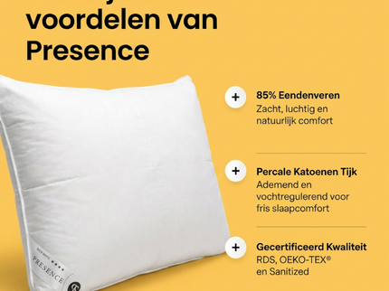 Hoofdkussen Dons - 85% Eendenveren