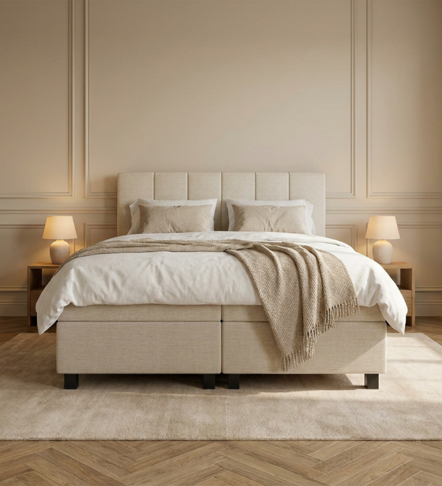 Boxspring Hotel Luxury - Wide - Beige