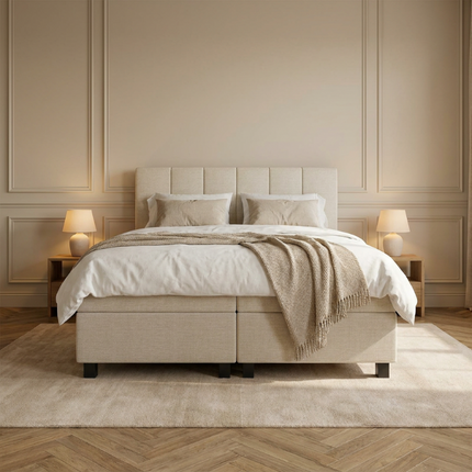 Boxspring Hotel Luxury - Wide - Beige